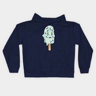 Blue Ice Cream Kids Hoodie